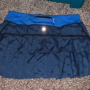 Blue and black lulu skirt, Size 2